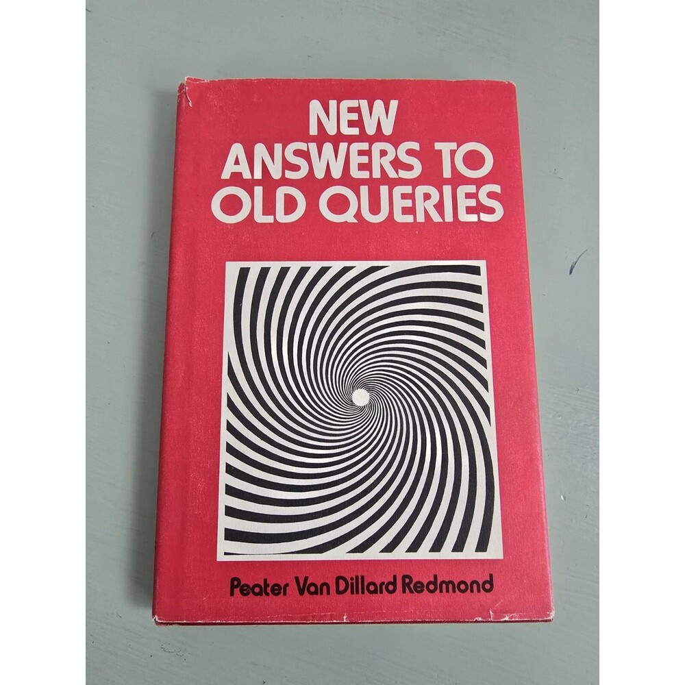 Signed First Edition New Answers To Old Queries Peater Van Dillard Redmond HC